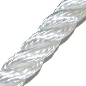 T.c. 064516WI 3-strengs polyester 16mm wit Tuned Rigs & ropes