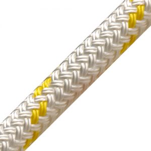 16120200980 braid on braid 12 mm wit/geel Tuned Rigs & ropes