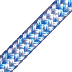 96120200910 dyneema cruising 12mm wit/blauw Tuned Rigs & ropes
