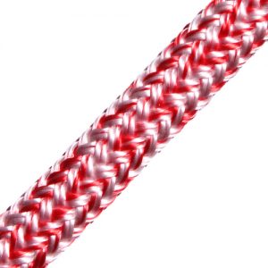 96120200960 dyneema cruising 12mm wit/rood Tuned Rigs & ropes
