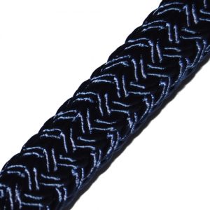 064218NB Gevlochten landvast 18mm navy Tuned Rigs & ropes